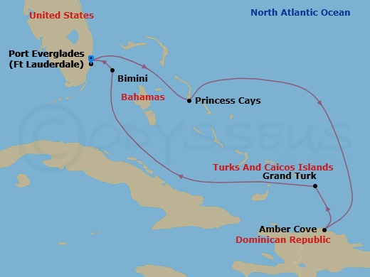 Itinerary map