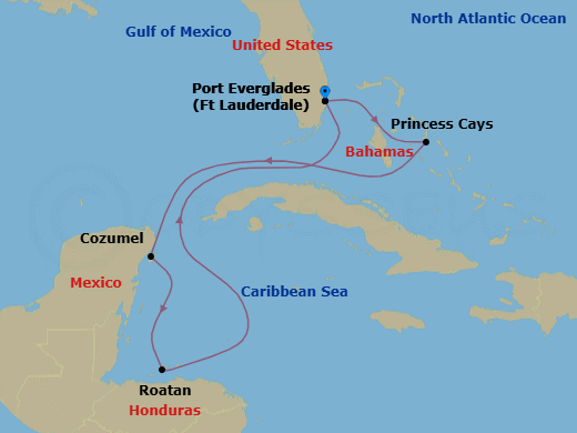 Itinerary map