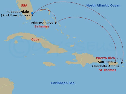 Itinerary map