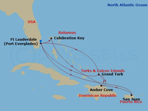 Itinerary map