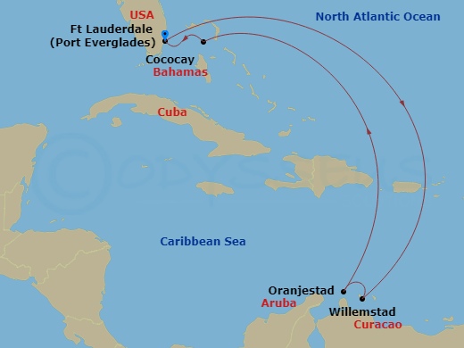 Itinerary map