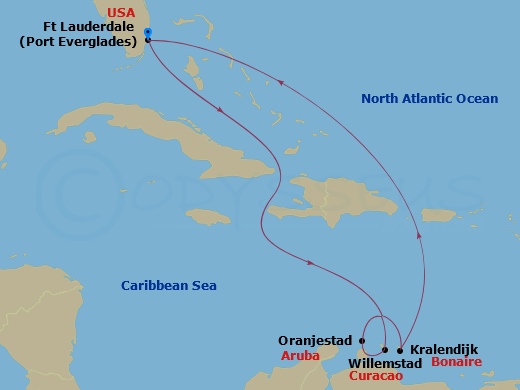 Itinerary map