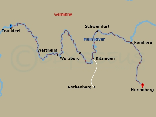Itinerary map