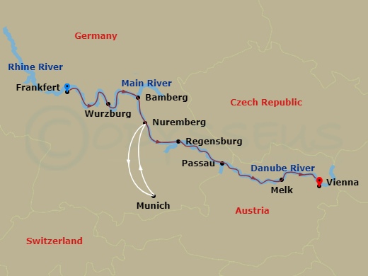 Itinerary map