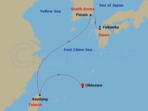Itinerary map