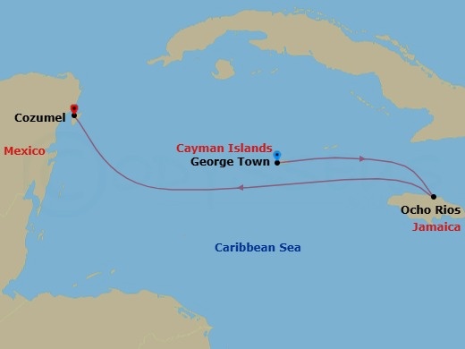 Itinerary map