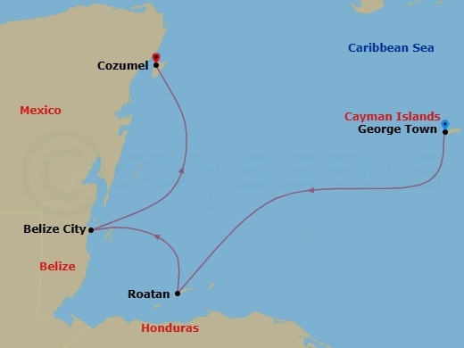 Itinerary map