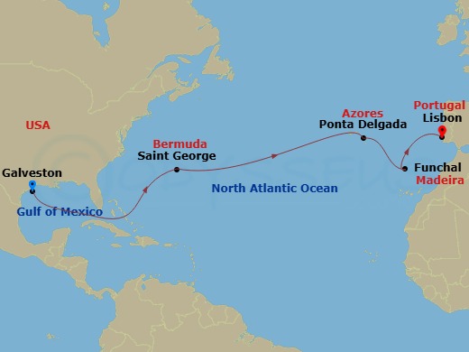 Itinerary map
