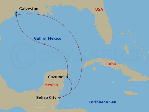 Itinerary map