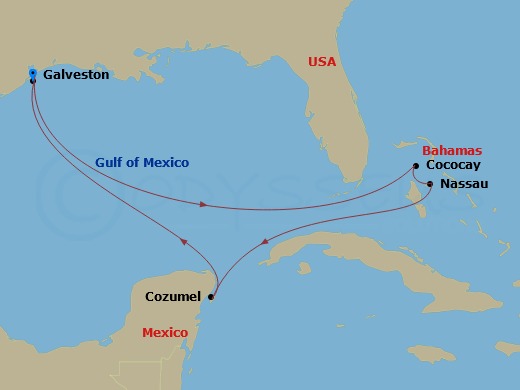 Itinerary map