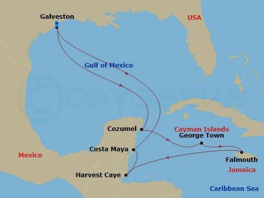 Itinerary map