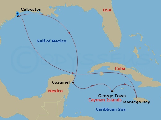 Itinerary map