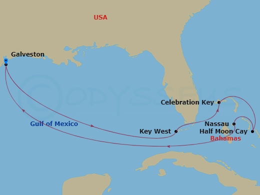 Itinerary map