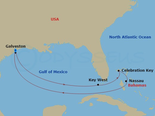 Itinerary map