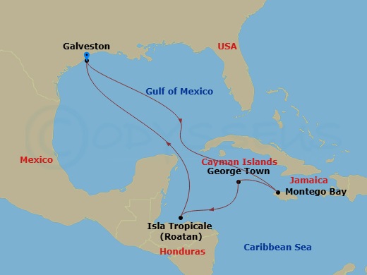 Itinerary map
