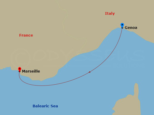 Itinerary map