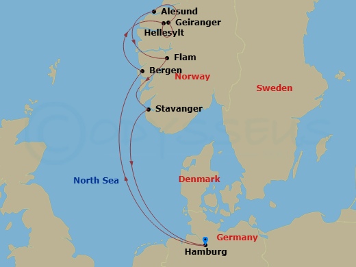 Itinerary map