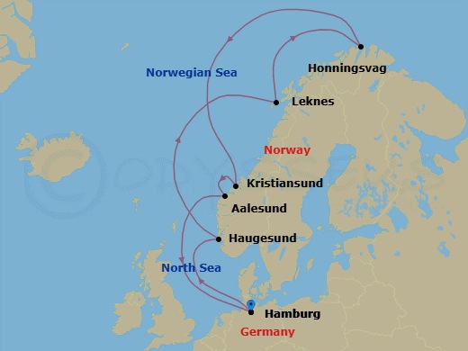 Itinerary map
