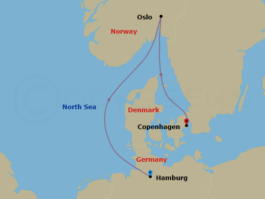 Itinerary map