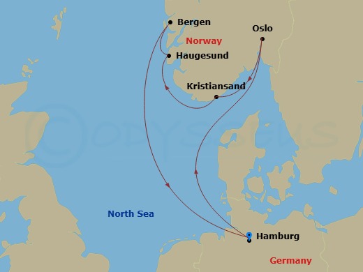 Itinerary map
