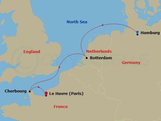 Itinerary map