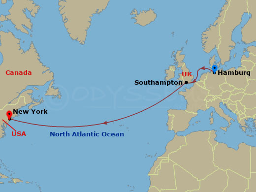 Itinerary map