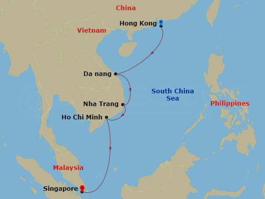Itinerary map