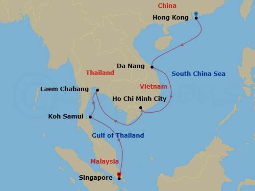 Itinerary map