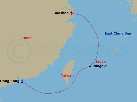 Itinerary map