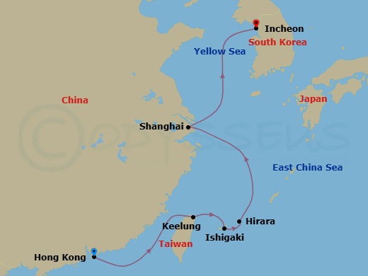 Itinerary map