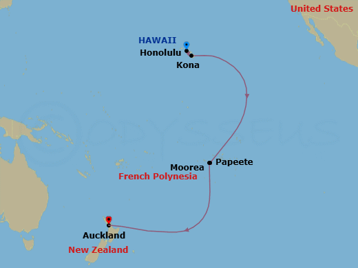 Itinerary map