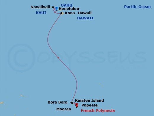 Itinerary map