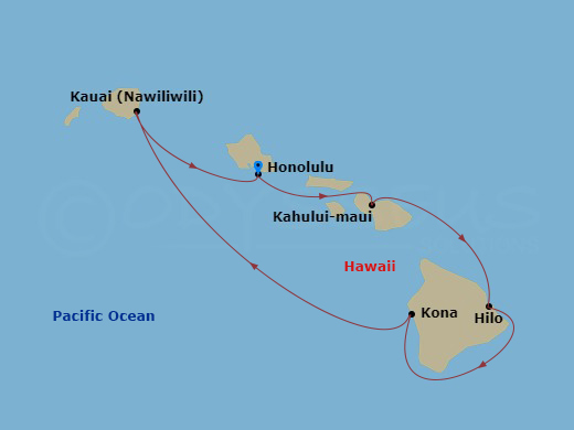 Itinerary map