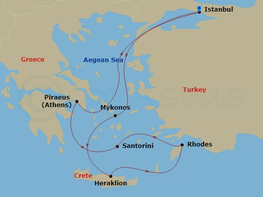 Itinerary map