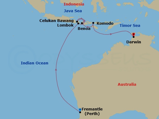 Itinerary map