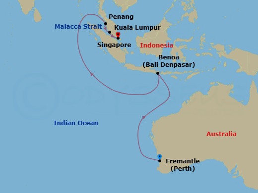 Itinerary map