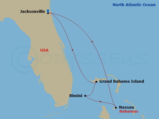 Itinerary map
