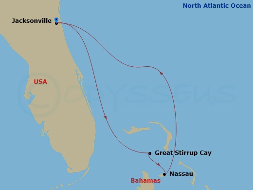Itinerary map