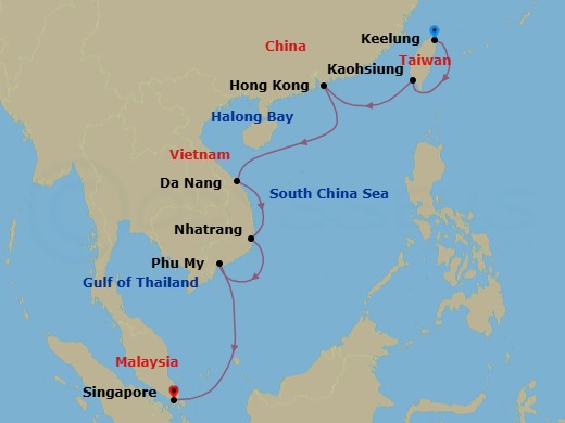 Itinerary map