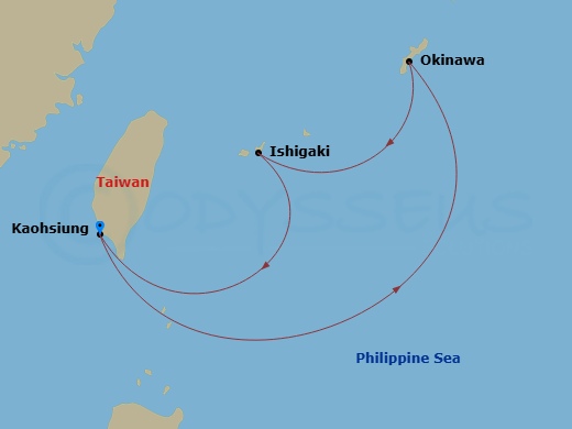 Itinerary map