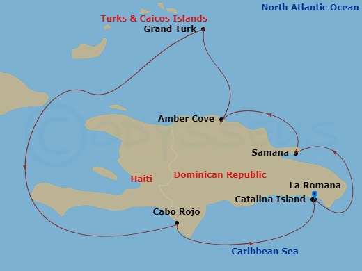Itinerary map