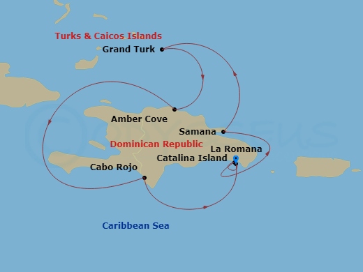 Itinerary map