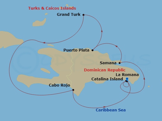 Itinerary map