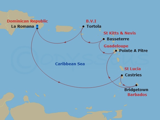 Itinerary map