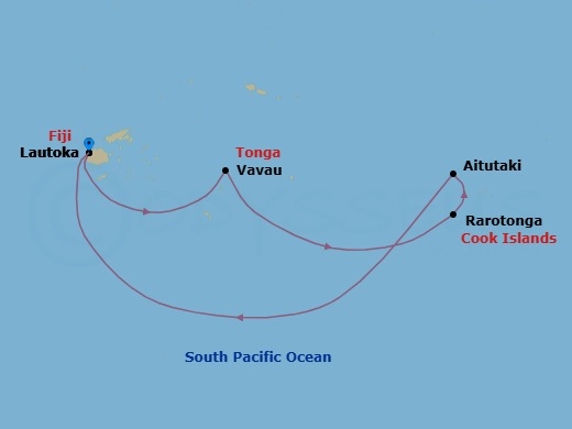 Itinerary map