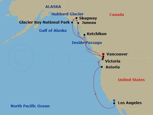 Itinerary map