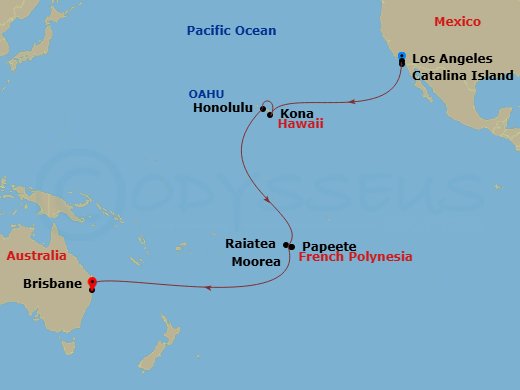 Itinerary map