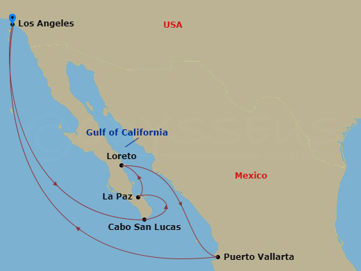 Itinerary map