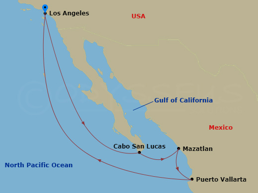 Itinerary map