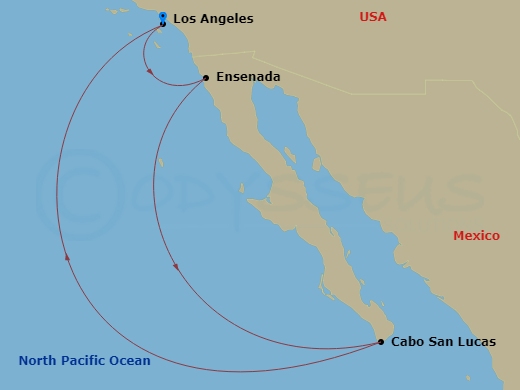 Itinerary map